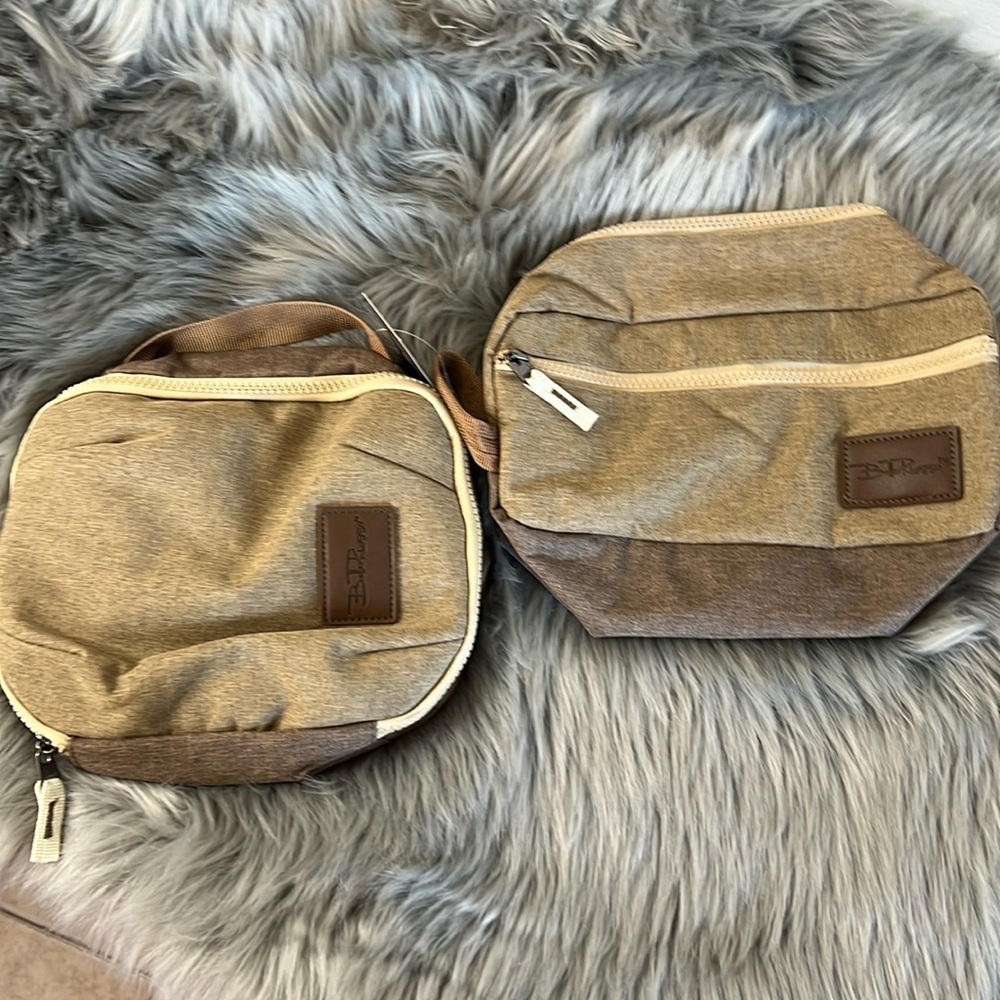 NWT Bella Russo Toiletry Bag and Tech Case Set